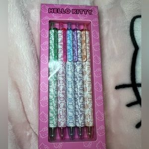 2 PACKS Hello Kitty Gel Pen Pack of 5 Each 
Sanrio